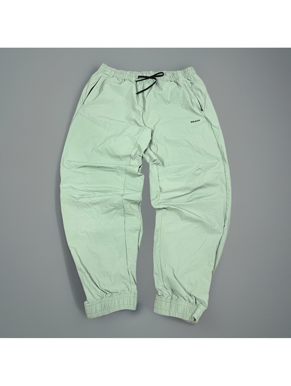 Brady Brand Joggers Mens Large Train Knit Therma Running Sweatpants Green Casual
